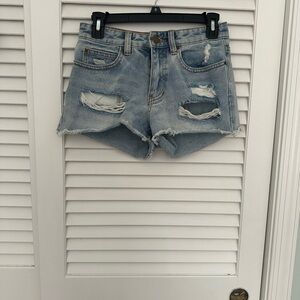 Billabong Ripped Denim Shorts